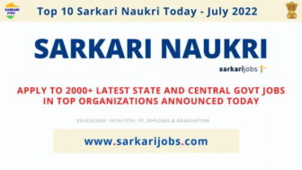 Sarkari Naukri Today 13th July 2022 – Latest 1200+ Sarkari Jobs at Railway, NABARD Bank, DDA, ESIC, RITES, EIESL, E-Courts and Other